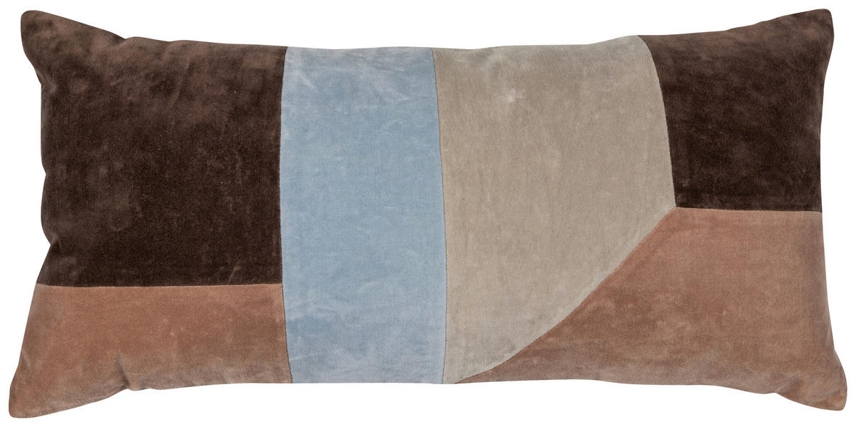 ZIERKISSENSET  45/45 cm   - Blau/Naturfarben, Basics, Textil (45/45cm) - Livetastic