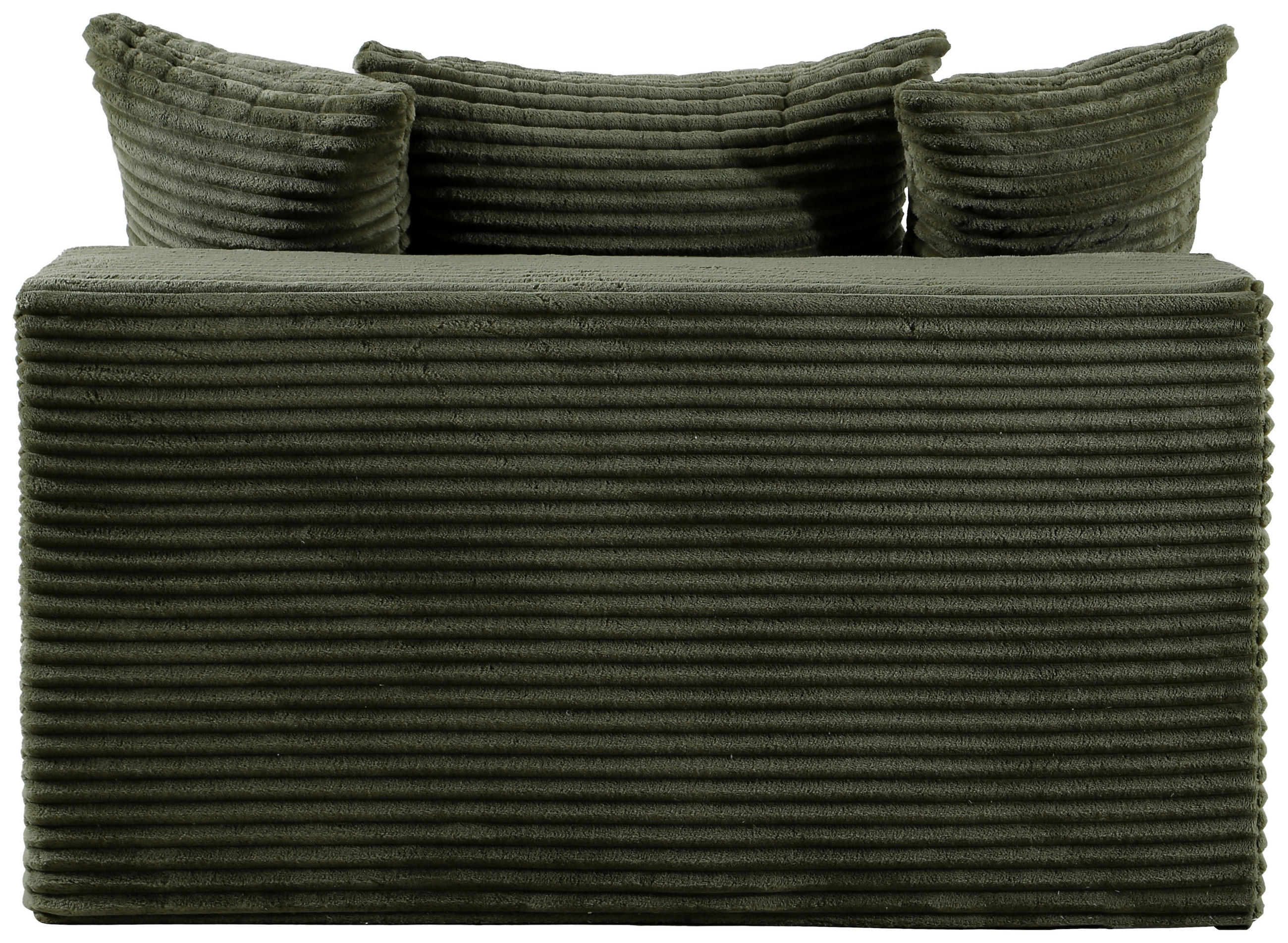 BIGSOFA in Cord Grün  - Grün, Design, Textil (125/63/170cm) - P & B