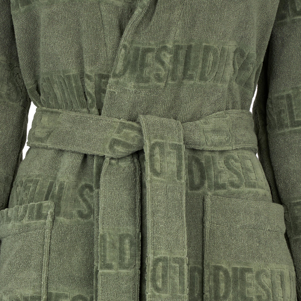 BADEMANTEL S/M Unisex  - Grün, Basics, Textil (S/Mnull) - Diesel