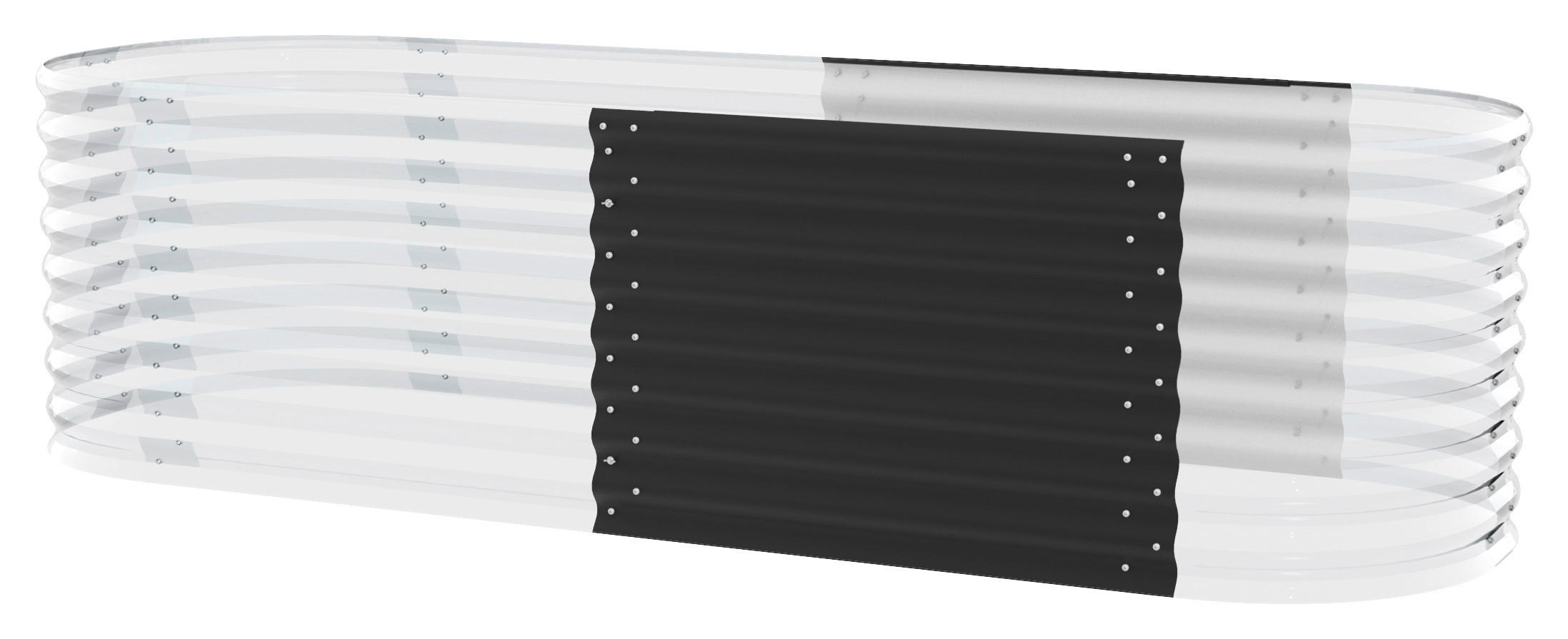 HOCHBEET-ERWEITERUNG 80/63/80 cm  - Schwarz, Basics, Metall (80/63/80cm)