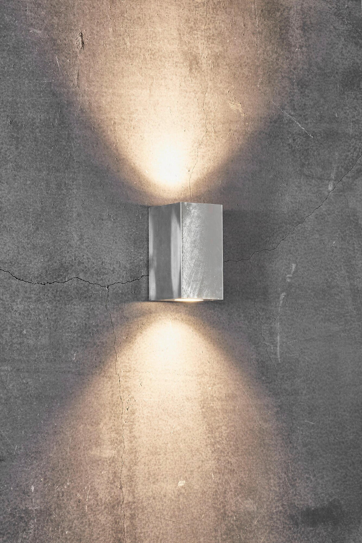 WANDLEUCHTE Canto 17.2/10/8.7 cm  - Zinkfarben, Design, Metall (17.2/10/8.7cm) - Nordlux