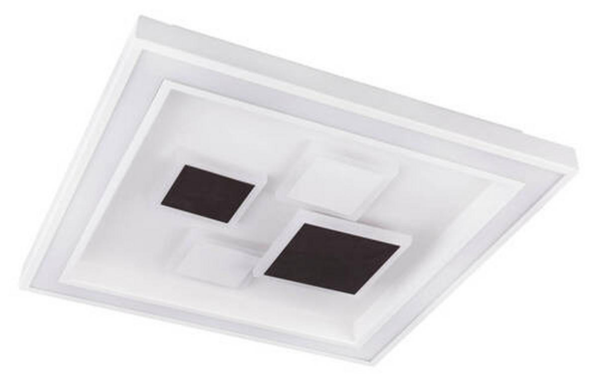 STROPNA LED-SVETILKA   //3000-6000 K/230 V/ - bela/opal, Design, kovina/umetna masa (48/48/7cm) - Globo