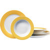 TAFELSERVICE 8-teilig  - Gelb, Basics, Keramik (34/34/20cm) - Ritzenhoff Breker
