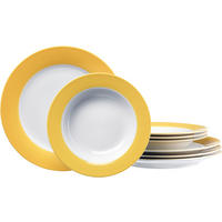 TAFELSERVICE 8-teilig  - Gelb, Basics, Keramik (34/34/20cm) - Ritzenhoff Breker