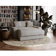 XXL-SESSEL Cord Hellgrau    - Hellgrau/Schwarz, MODERN, Kunststoff/Textil (160/87/190cm) - Carryhome