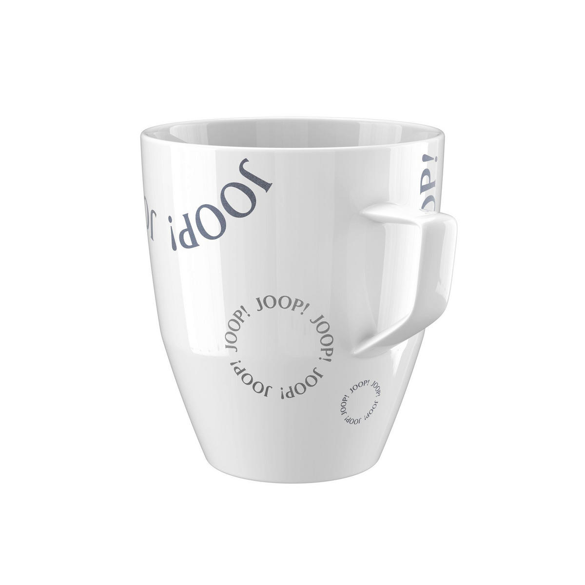 KAFFEEBECHER    - Blau/Silberfarben, Design, Keramik (8,5/8,5/9,5cm) - Joop!