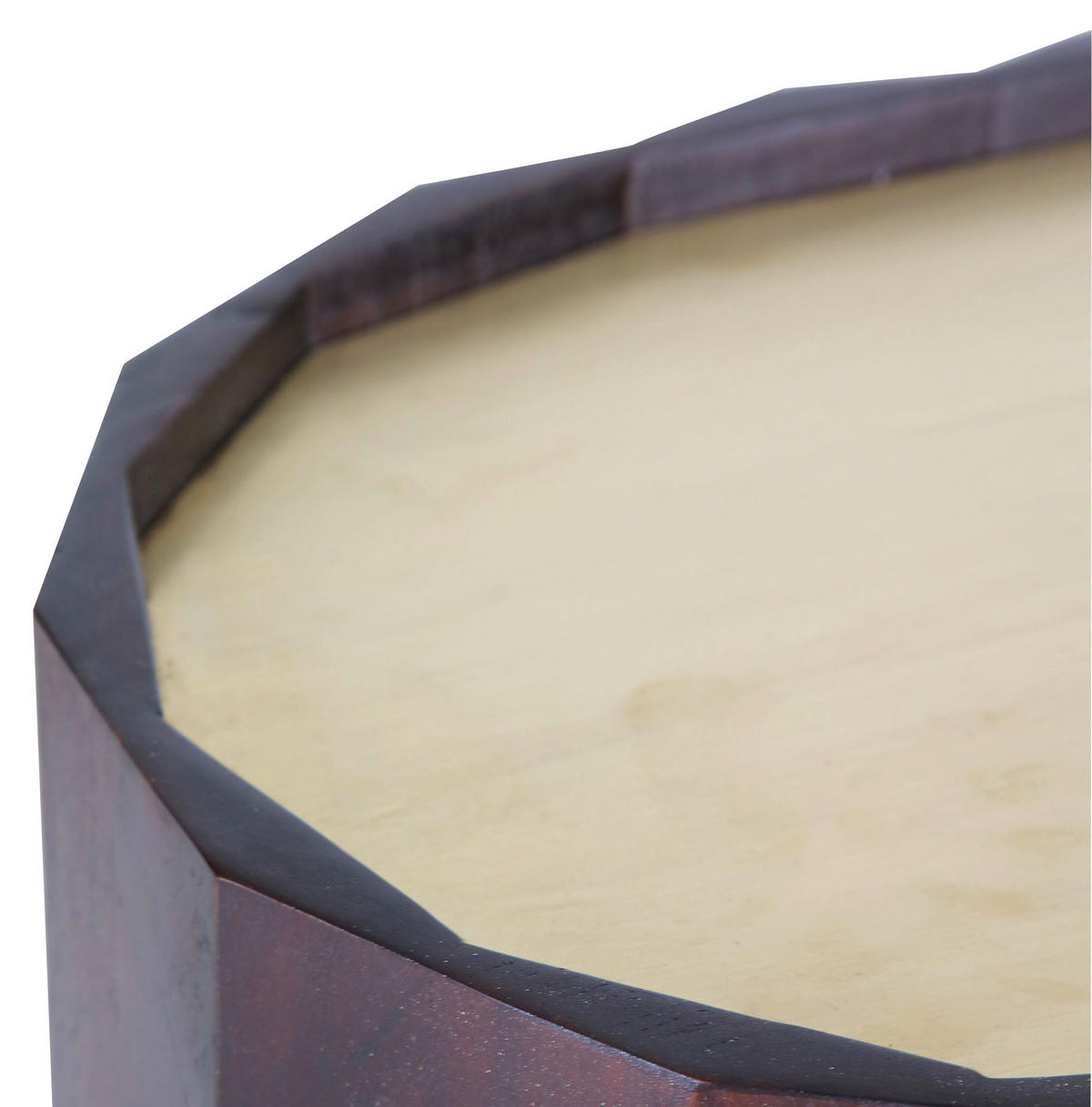 HIGHBOARD  in 85/99/37 cm  - Rotbraun/Goldfarben, Trend, Holz/Metall (85/99/37cm) - Livetastic