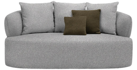 2-SITZER-SOFA in Bouclé Taupe  - Taupe/Schwarz, MODERN, Kunststoff/Textil (177/86/105cm) - Hom`in