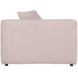 BIGSOFA Chenille Rosa  - Schwarz/Rosa, MODERN, Kunststoff/Textil (228/66/111cm) - Carryhome