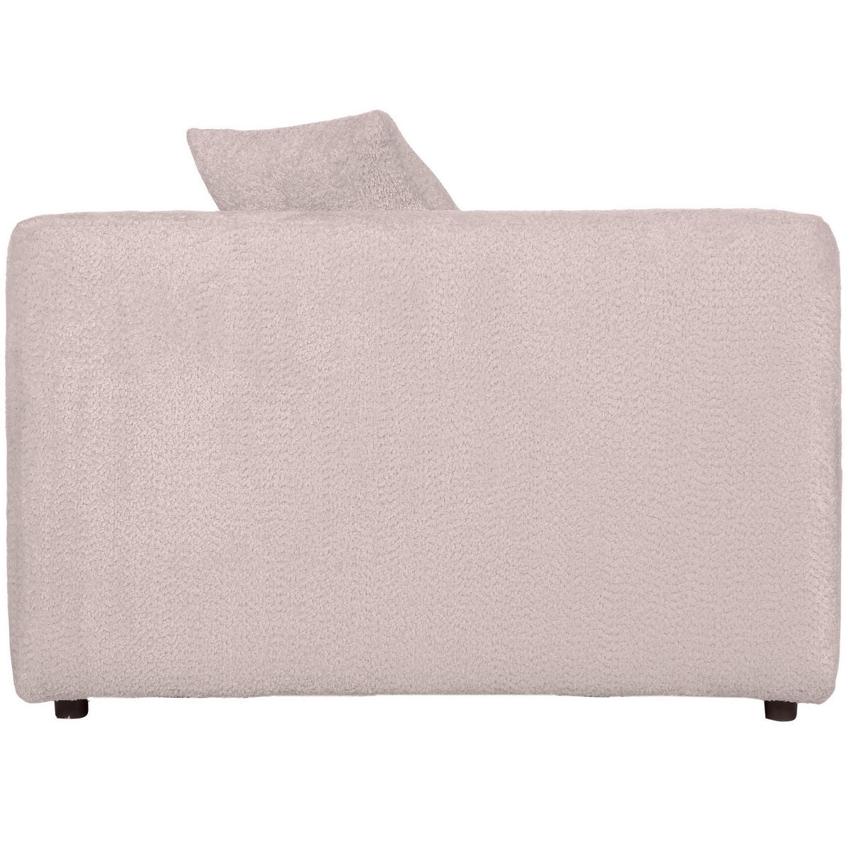BIGSOFA Chenille Rosa  - Schwarz/Rosa, MODERN, Kunststoff/Textil (228/66/111cm) - Carryhome
