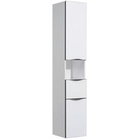 HOCHSCHRANK 30/168/33 cm  - Anthrazit/Weiß, KONVENTIONELL, Glas/Holzwerkstoff (30/168/33cm) - Sadena