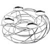 ADVENTSKRANZ Lifestyle  - Chromfarben, MODERN, Metall (35cm) - Justinus