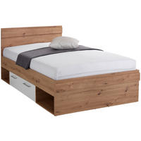 BETT 120/200 cm  in Weiß, Eiche Artisan  - Eiche Artisan/Weiß, MODERN (120/200cm) - Ondega