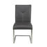SCHWINGSTUHL in Leder, Metall Dunkelbraun, Edelstahlfarben - Edelstahlfarben/Dunkelbraun, Design, Leder/Metall (46/93/61,5cm) - Novel SCHWINGSTUHL in Leder, Metall Dunkelbraun, Edelstahlfarben - Edelstahlfarben/Dunkelbraun, Design, Leder/Metall (46/93/61,5cm) - Novel