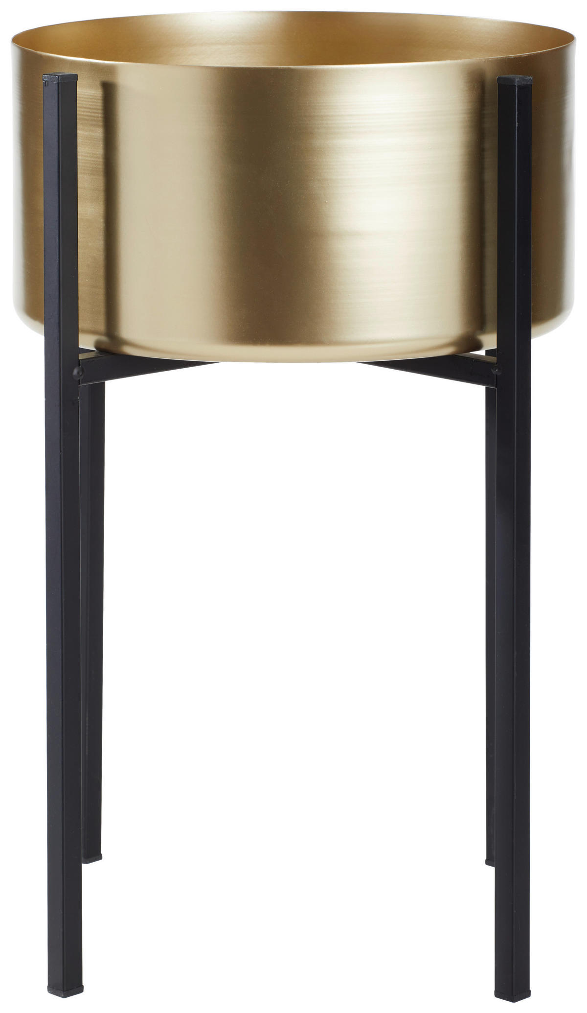 SAKSIJA ZA BILJE  metal  - zlatna/crna, Trendi, metal (33,5/45cm) - Ambia Home