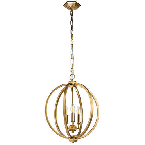 VISEČA SVETILKA  Elstead Corinne      43.2/67.9 cm      E14 - barve medenine, Konvencionalno, kovina (43.2/67.9cm) - Elstead Lighting