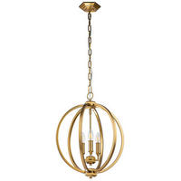 VISEČA SVETILKA  Elstead Corinne      43.2/67.9 cm      E14 - barve medenine, Konvencionalno, kovina (43.2/67.9cm) - Elstead Lighting