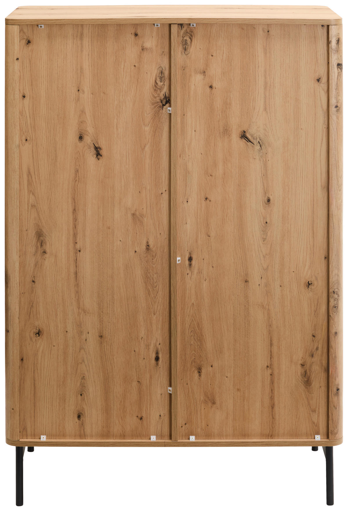 HIGHBOARD  89/128/40 cm  - Schwarz/Eiche Artisan, Design, Glas/Holzwerkstoff (89/128/40cm) - MID.YOU