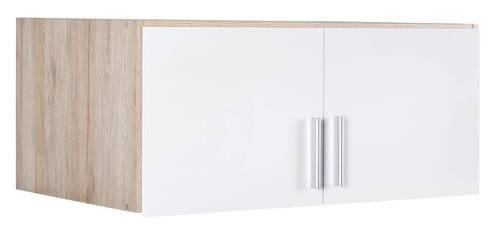 NADSTAVEC NA SKRIŇU, biela, farby duba, 91/39/54 cm - farby duba/biela, Konventionell, kompozitné drevo/plast (91/39/54cm) - Carryhome