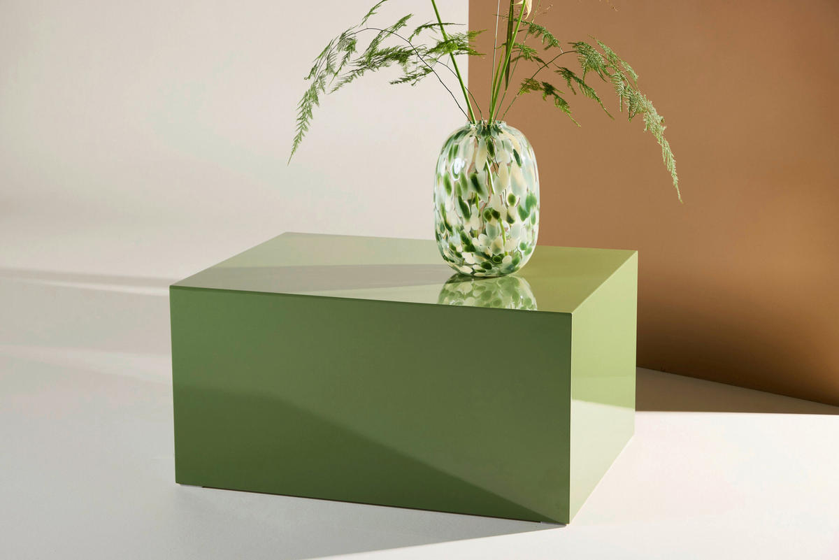 COUCHTISCH Pappel 80/60/40 cm rechteckig Grün  - Grün, MODERN, Holz (80/60/40cm) - Livetastic