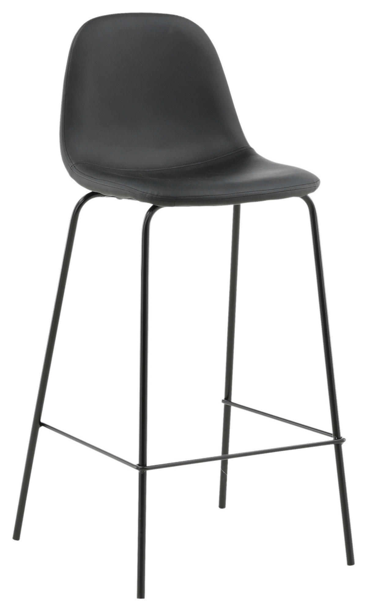 BARPALL SET i svart  - svart, Design, metall/textil (41,5/105/43cm) - Livetastic