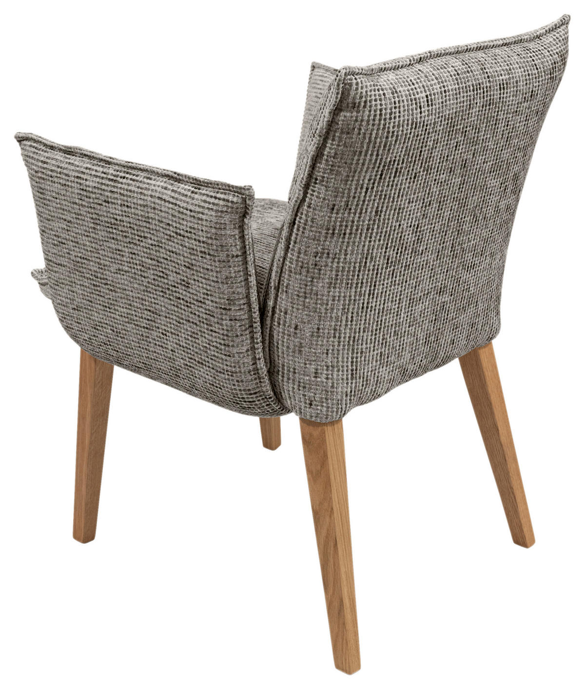 ARMLEHNSTUHL  in Chenille  - Eichefarben/Anthrazit, KONVENTIONELL, Holz/Textil (72/86/65cm) - Valdera