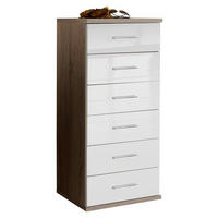 KOMMODE  in 46/103/40 cm  - Chromfarben/Eichefarben, Design, Holzwerkstoff/Kunststoff (46/103/40cm) - Xora