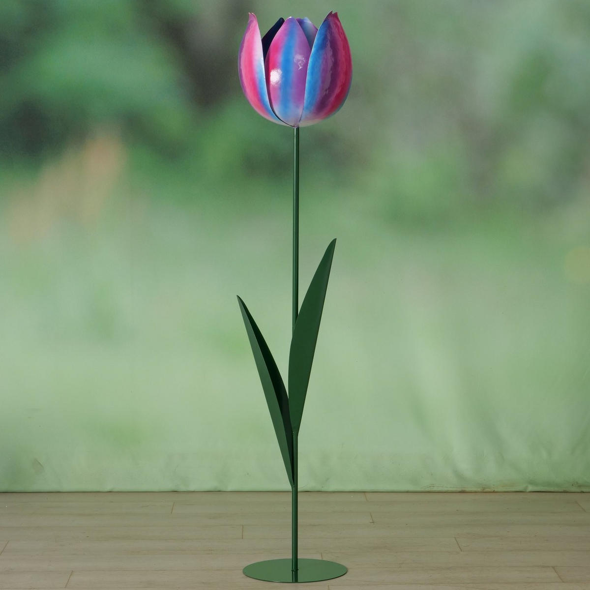 DEKOBLUME - Lila/Violett, LIFESTYLE, Metall (30/30/150cm)