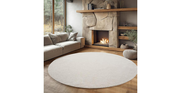 FLACHWEBETEPPICH 160 cm HELIX Creme  - Creme, Basics, Kunststoff/Textil (160cm) - Novel