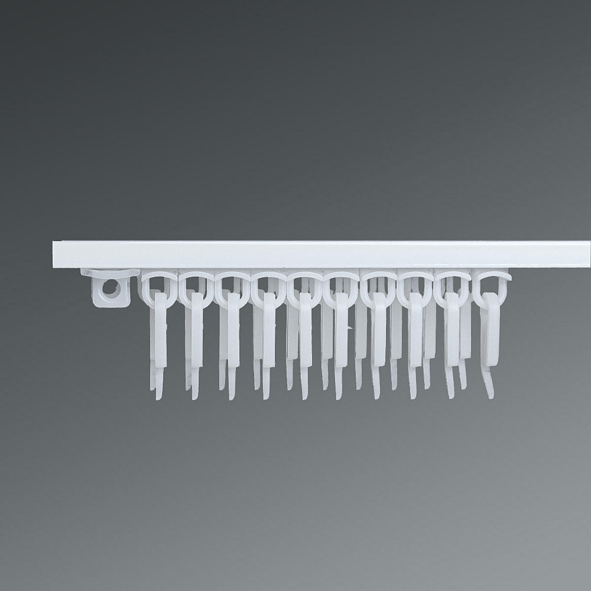 KLIZAČ bela, metal - bela, Osnovno, metal (200cm) - Homeware