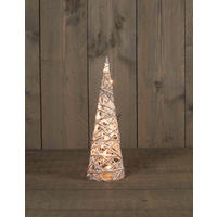 LED-DEKOLEUCHTE   - Weiß, Basics, Textil (40cm) - X-Mas