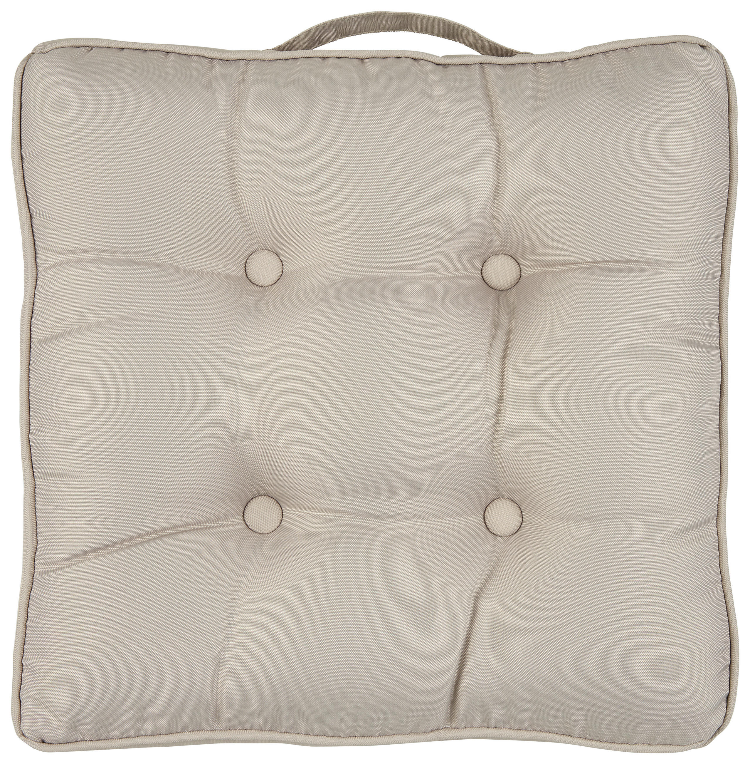 Sitzkissen 43x43x8 cm Beige