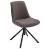 STUHL Flachgewebe Schwarz, Cappuccino  - Schwarz/Cappuccino, Design, Textil/Metall (49/88/64cm) - Novel