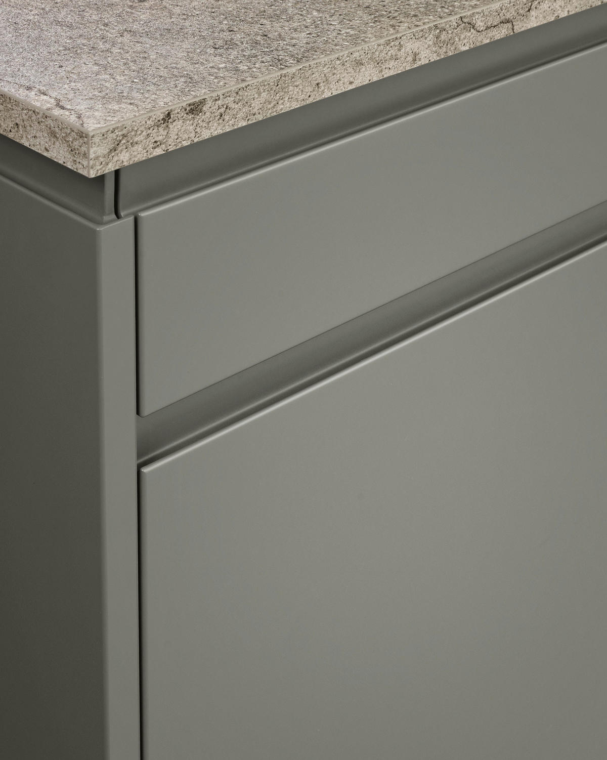 EINBAUKÜCHE SIGMA LACK  - Grau, Design, Holzwerkstoff - Nolte Küchen