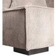 ECKSOFA Rosa Cord  - Braun/Rosa, KONVENTIONELL, Holz/Textil (230/190cm) - Carryhome