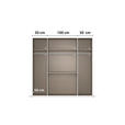 DREHTÜRENSCHRANK in Eichefarben - Eichefarben, Design, Holzwerkstoff/Kunststoff (201/197/60cm) - Novel
