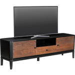 LOWBOARD  in 160/50/40 cm  - Schwarz/Braun, Design, Holz/Metall (160/50/40cm) - Ambia Home