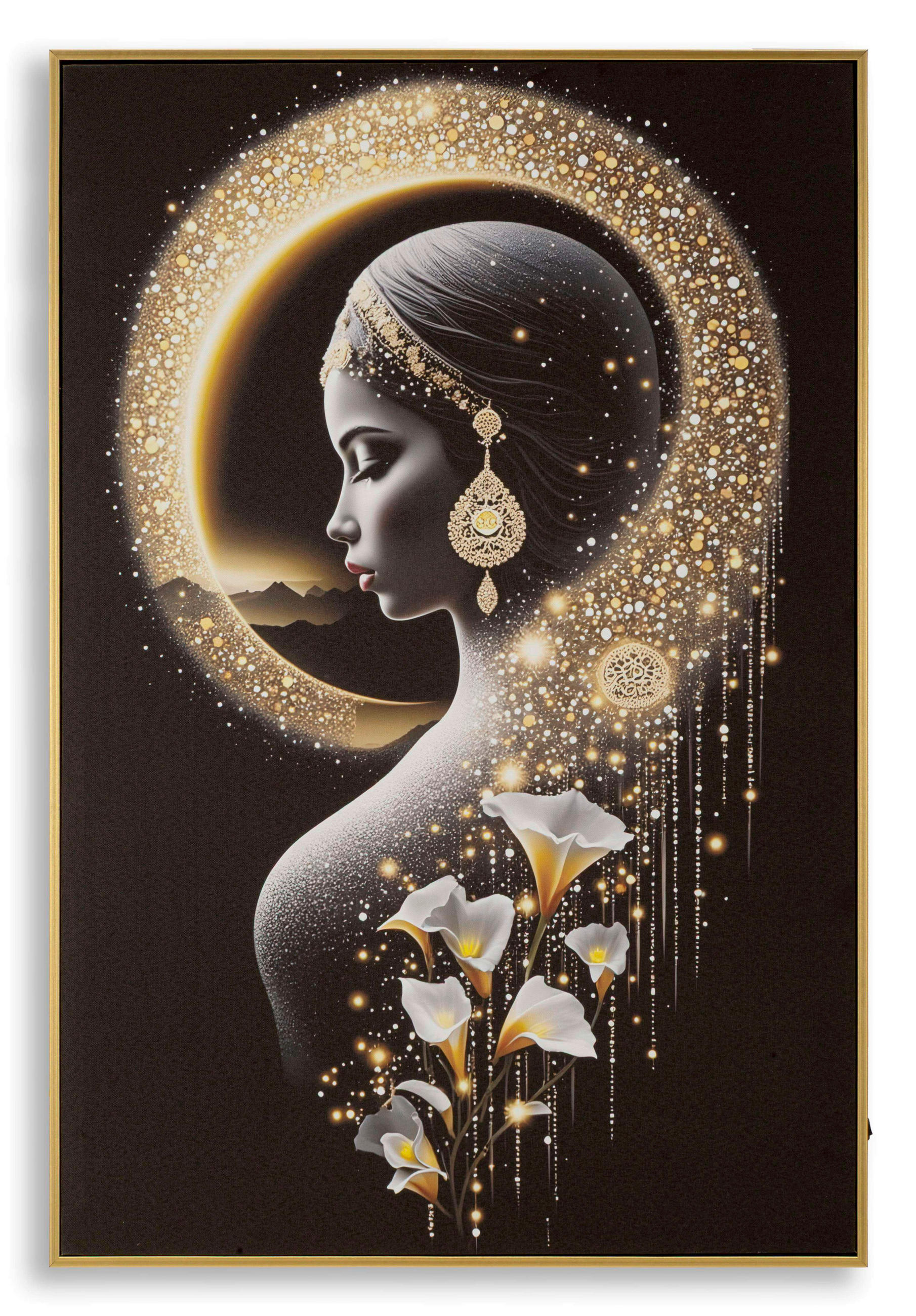 LEINWANDBILD  - Goldfarben, Basics, Holz/Kunststoff (60/90/3.5cm)