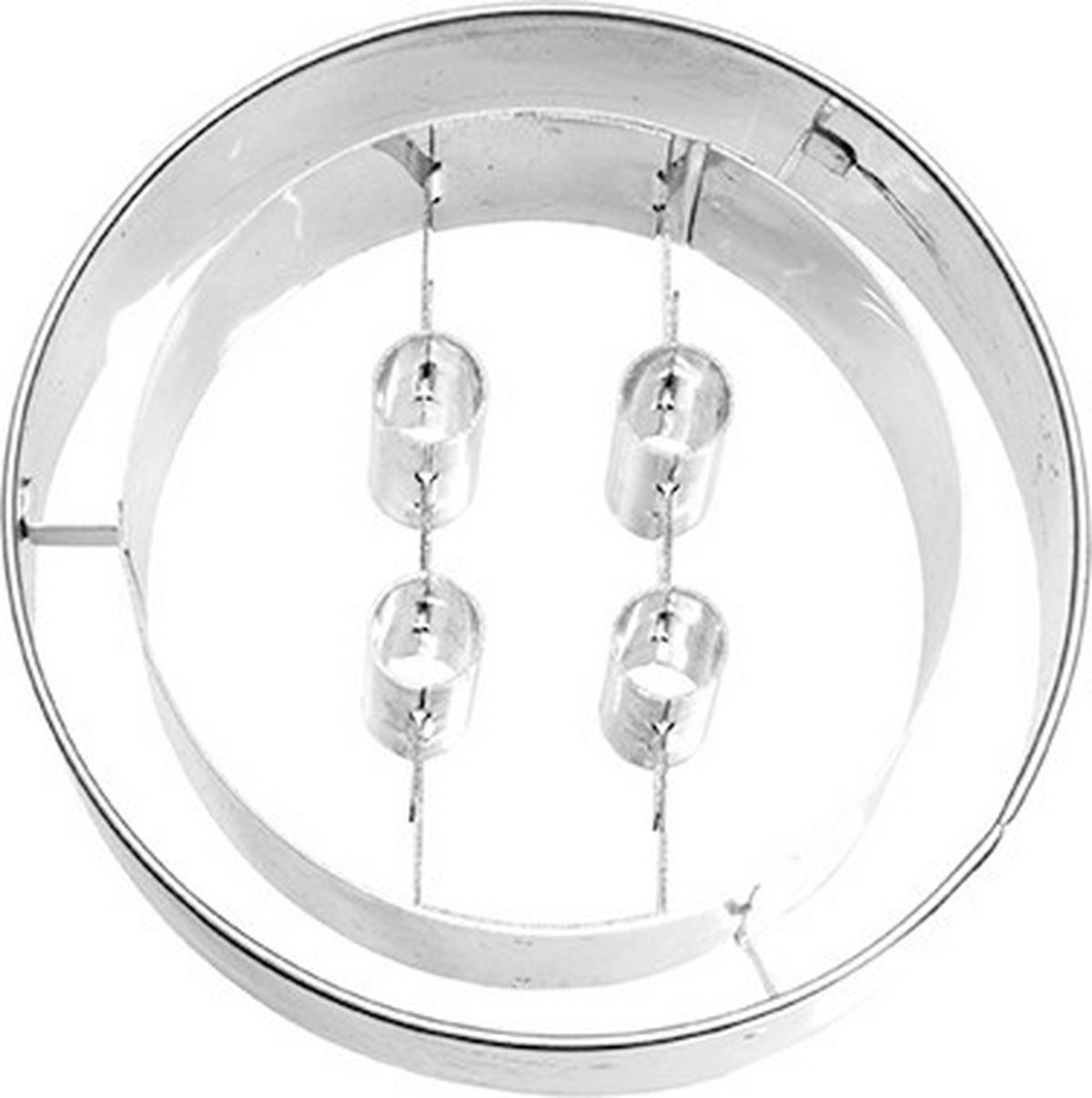 KEKSAUSSTECHFORM - Edelstahlfarben, Konventionell, Metall (6/6/2,5cm) - Birkmann