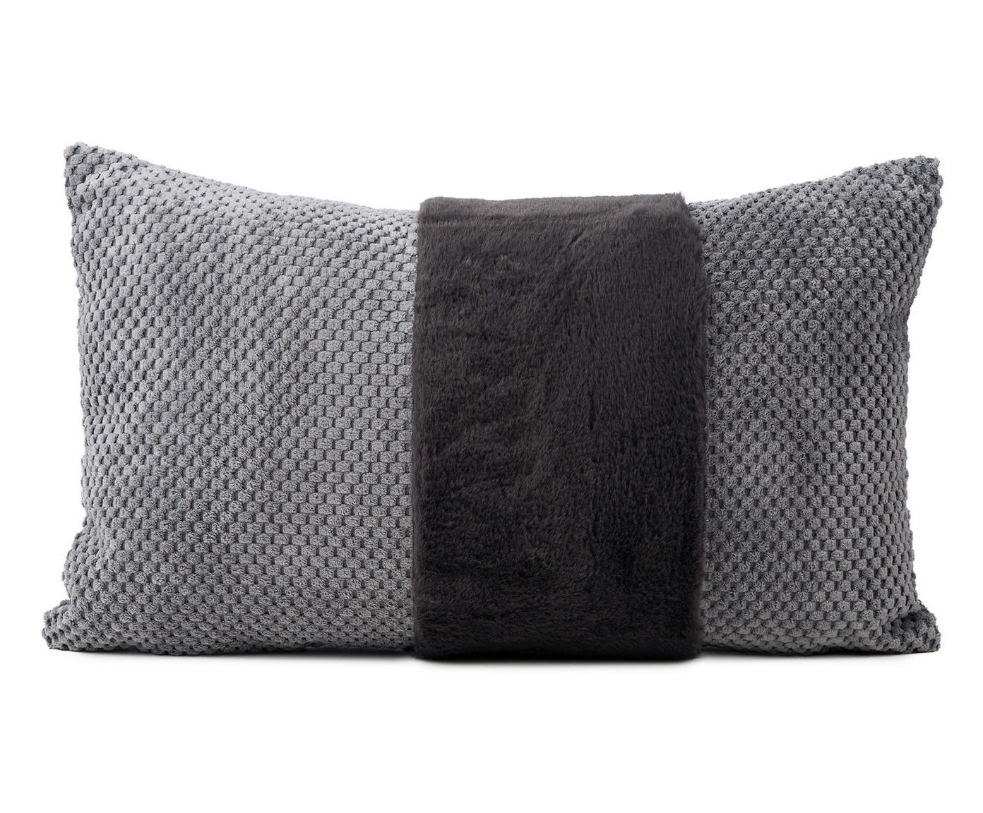DEKORAČNÍ POLŠTÁŘ 30/50 cm - antracitová, Basics, textil (30/50cm) - Novel