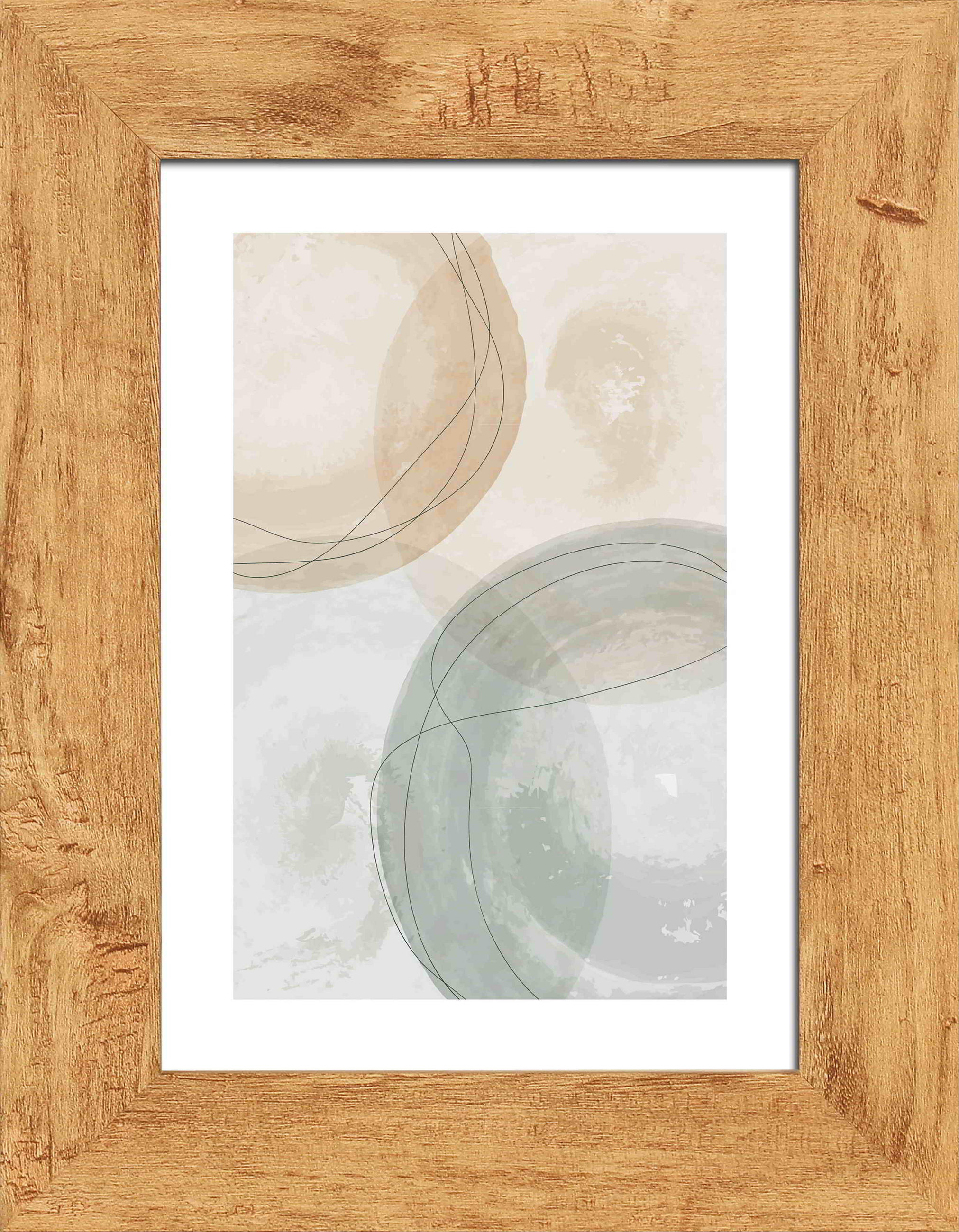 BILDERRAHMEN 18/23 cm  - Eichefarben, Basics, Glas/Holz (18/23cm)