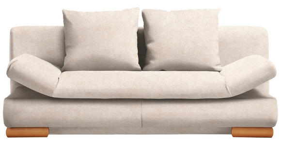 SCHLAFSOFA in Flachgewebe Sandfarben - Sandfarben, Design, Holz/Textil (200/87/93cm) - Venda