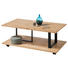 COUCHTISCH in Holz, Metall 110/60/41 cm - Eichefarben/Schwarz, Design, Holz/Metall (110/60/41cm) - Hom`in COUCHTISCH in Holz, Metall 110/60/41 cm - Eichefarben/Schwarz, Design, Holz/Metall (110/60/41cm) - Hom`in