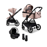 KINDERWAGENSET  Aura Set  Sand Melange  - Sandfarben, Basics (140/61/115cm) - Moon