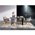 ARMLEHNSTUHL  in Lederlook  - Eichefarben/Grau, Design, Holz/Textil (62/84/56cm) - Landscape
