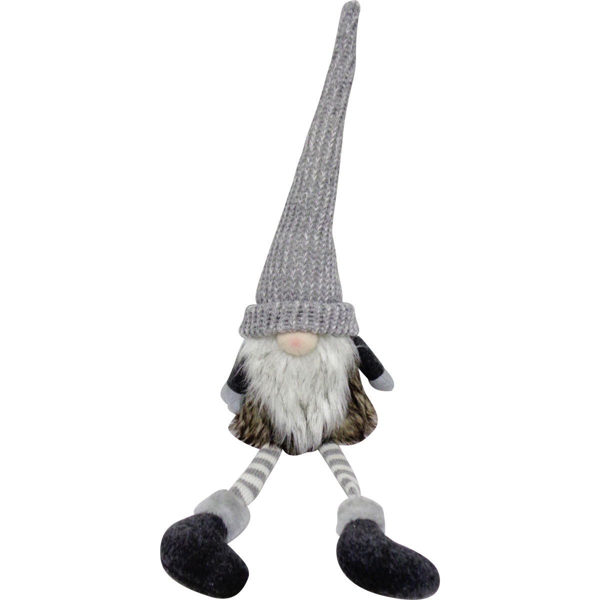 PATULJAK - tamno smeđa/svijetlo siva, Lifestyle, kamen/tekstil (18/65/13cm) - X-Mas