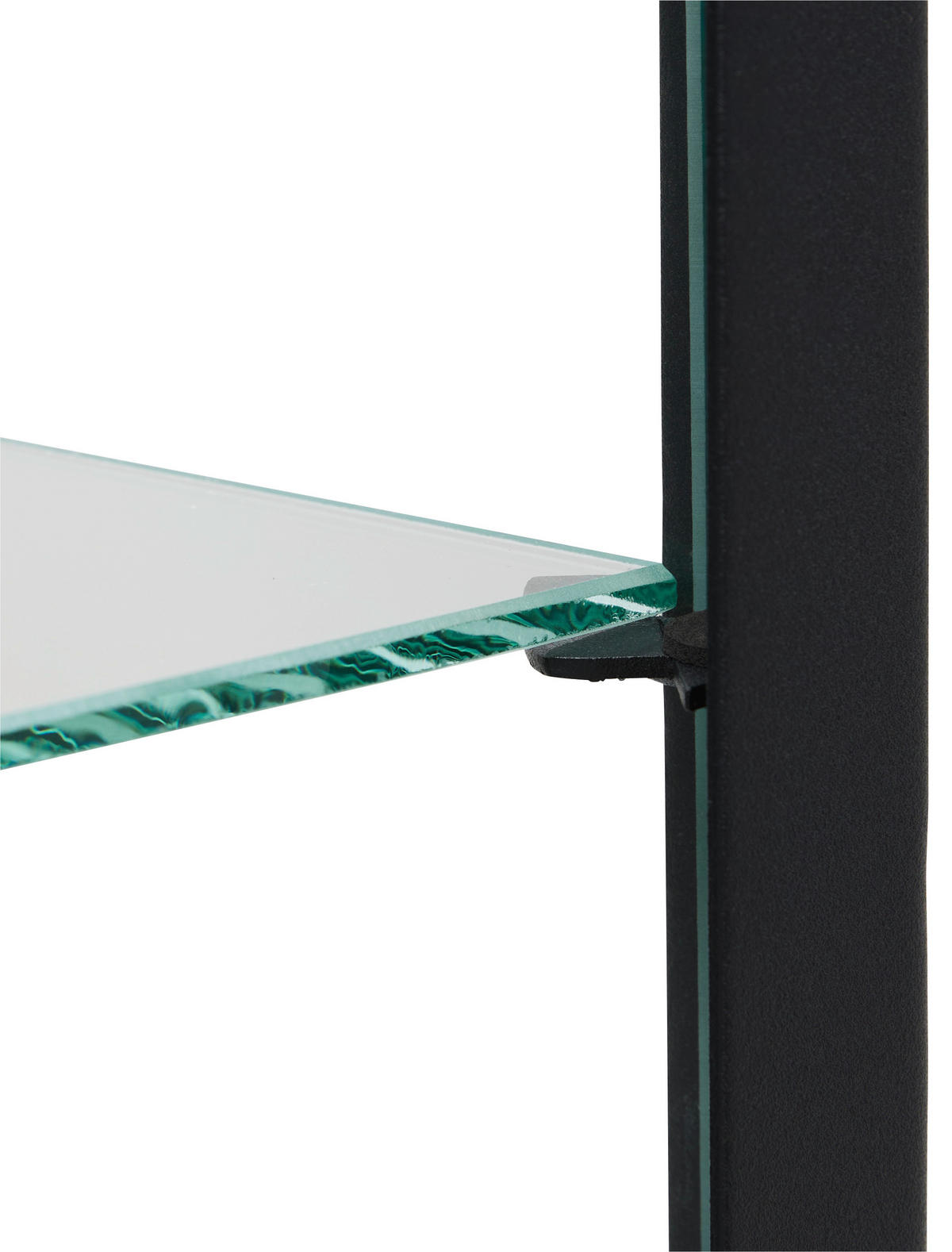 VITRINESchwarz, Transparent  - Transparent/Schwarz, Basics, Glas/Metall (45/180/40cm) - Xora