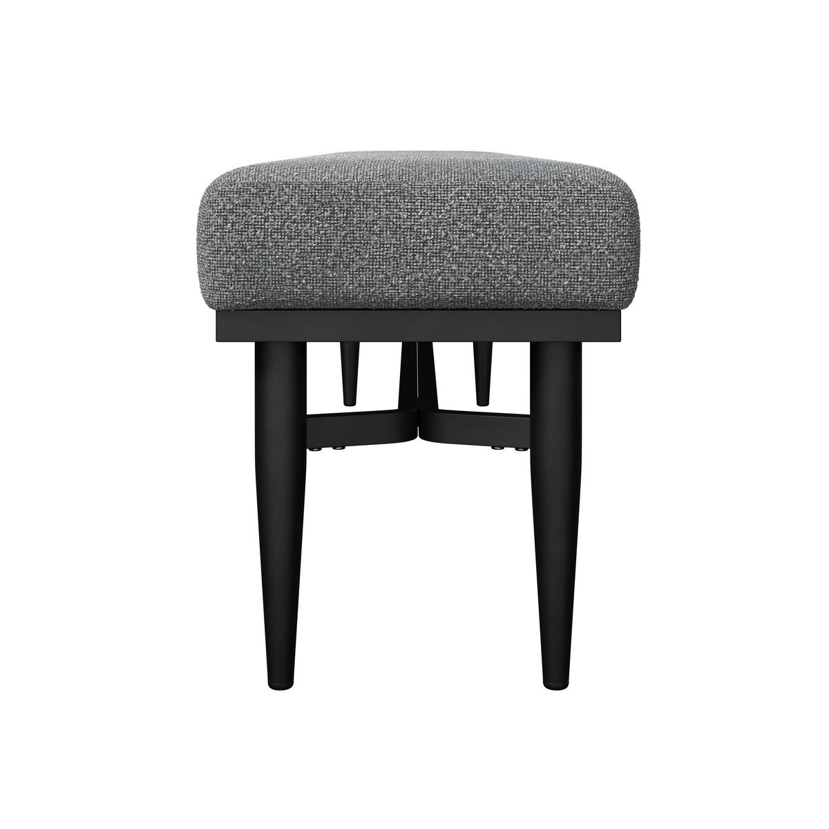 GARTENBANK 180/48/40 cm  in Anthrazit, Hellgrau  - Anthrazit/Hellgrau, MODERN, Textil/Metall (180/48/40cm) - Amatio