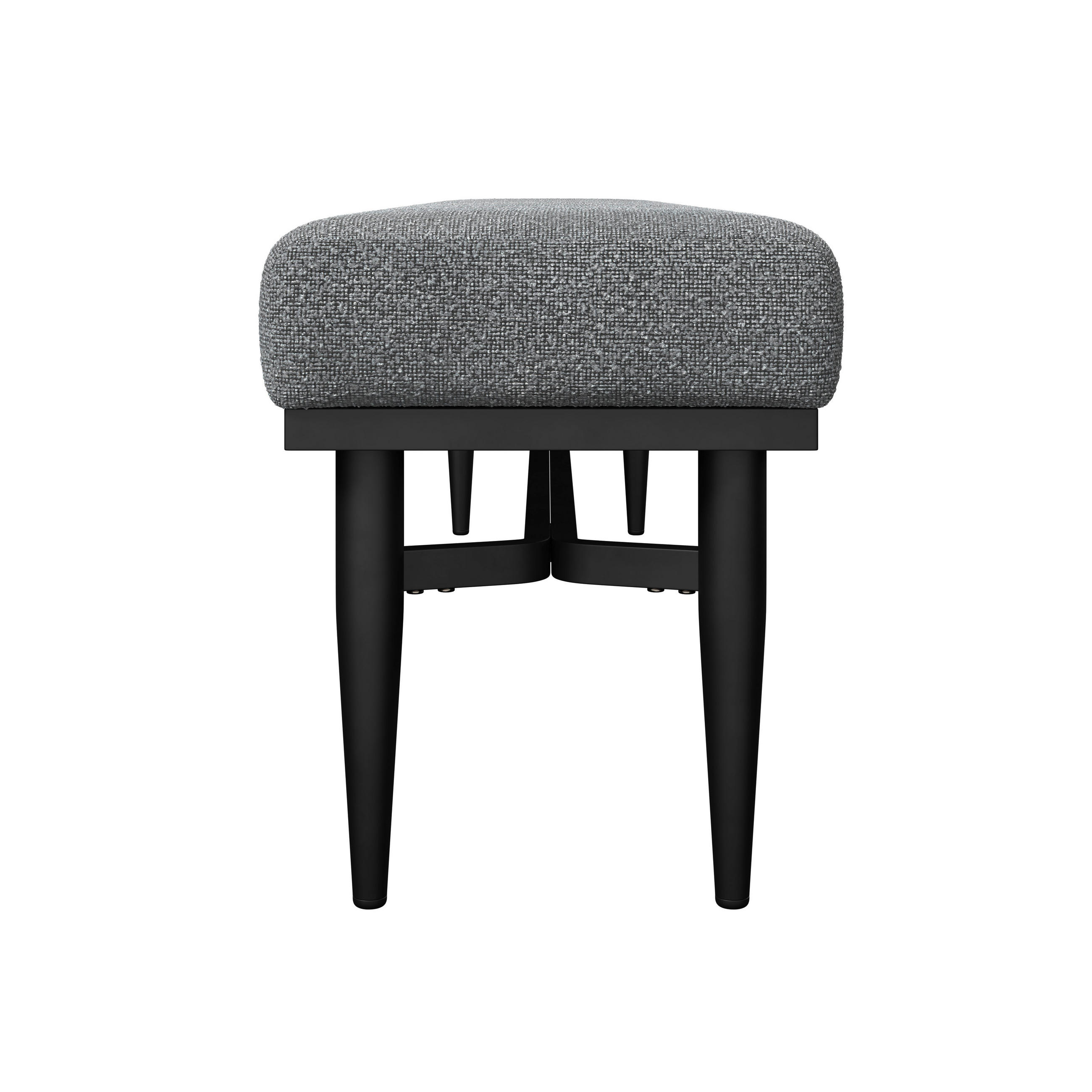 Thumbnail - Amatio Gartenbank, Anthrazit, Hellgrau, Metall, Textil, 2-Sitzer, Füllung: Schaumstoff, 180x48x40 cm, Gartenmöbel, Garte...