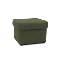 HOCKER Mikrofaser Grün  - Schwarz/Grün, KONVENTIONELL, Kunststoff/Textil (61/40/61cm) - MID.YOU